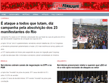 Tablet Screenshot of lutafenajufe.org.br